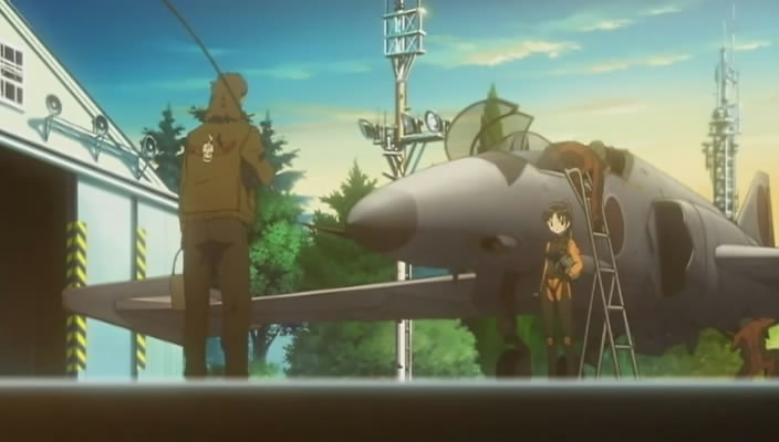 Episode 26: Still the fishing fanatic. Pretty hangar and background tower structures Episode 26: Still the fishing fanatic. Pretty hangar and background tower structures