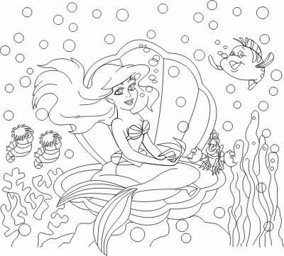 Barbie-Sereia-Desenho-pra-pintar-colorir-e-imprimir-Mermaid-13-Capa - Arte