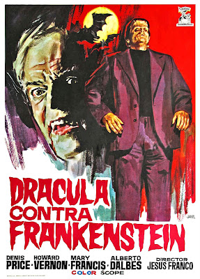 Dracula, Prisoner of Frankenstein (Drácula contra Frankenstein, aka Dracula vs. Dr. Frankenstein) (1972, Spain / France) movie poster