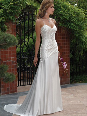 satin wedding dresses, 2010