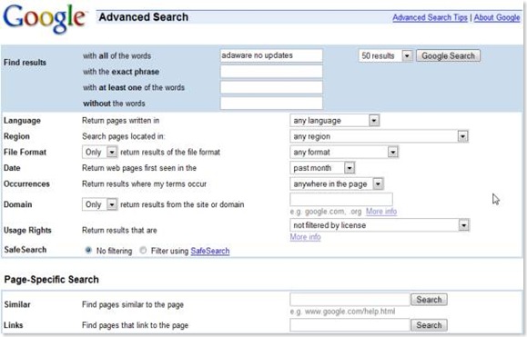AdvancedGoogle
