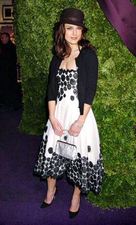 Kiera Knightley, Celebrity In Vintage's Attire