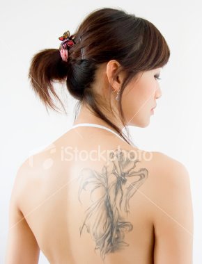 Celebrity tattoos on backs