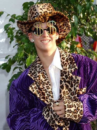 Aaron Carter Celeb Haloween Costume 2010
