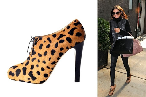 Olivia Palermo Steps Out with Charlotte Olympia Leopard Bootie