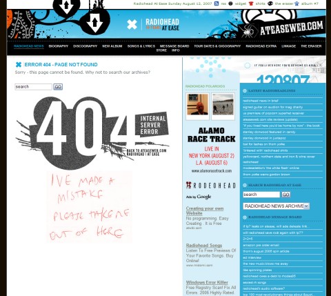 404 Error Page Example