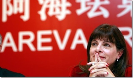 Anne Lauvergeon, CEO of French Nuclear Engergy Company Areva