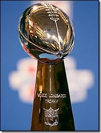 Vince Lombardi trophy for Super Bowl XLII