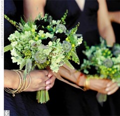 bouquet green delicate