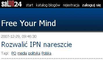 Free Your Mind, Salon24.pl blog, Socjotechnika