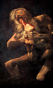 Francisco de Goya (1746-1826): Saturno devorando a un hijo (ca. 1815).