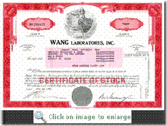 Wang certificate