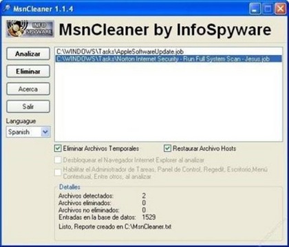 msncleaner exe