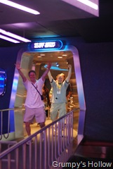 George and Andy Taylor leaving Space Ship Earth
