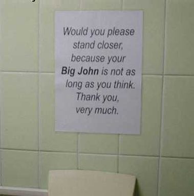 Funny Message in Public Toilet